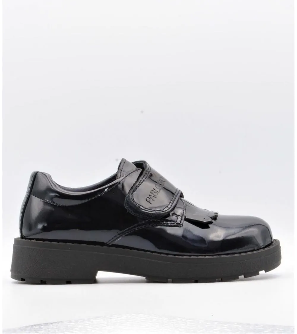 ZAPATO PABLOSKY CHAROL VELCRO AZUL MARINO