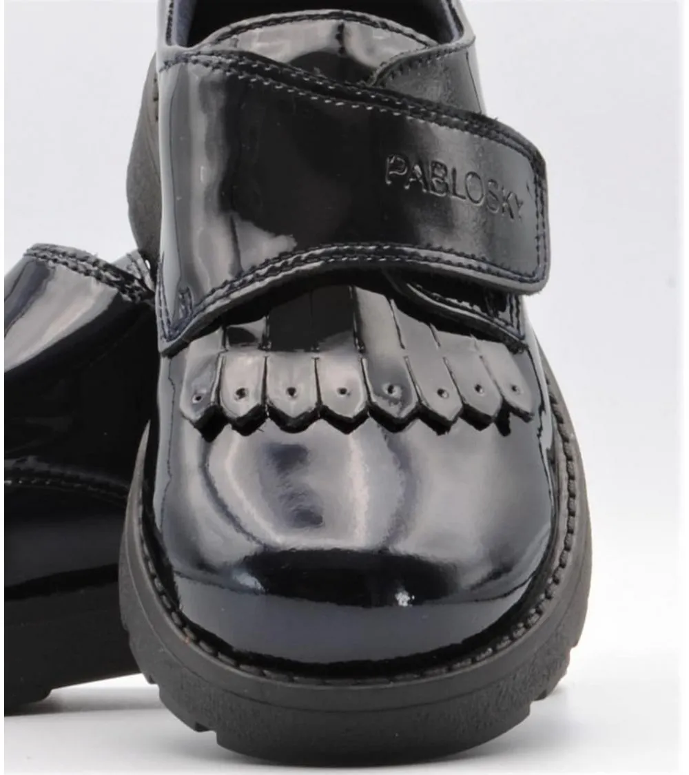 ZAPATO PABLOSKY CHAROL VELCRO AZUL MARINO