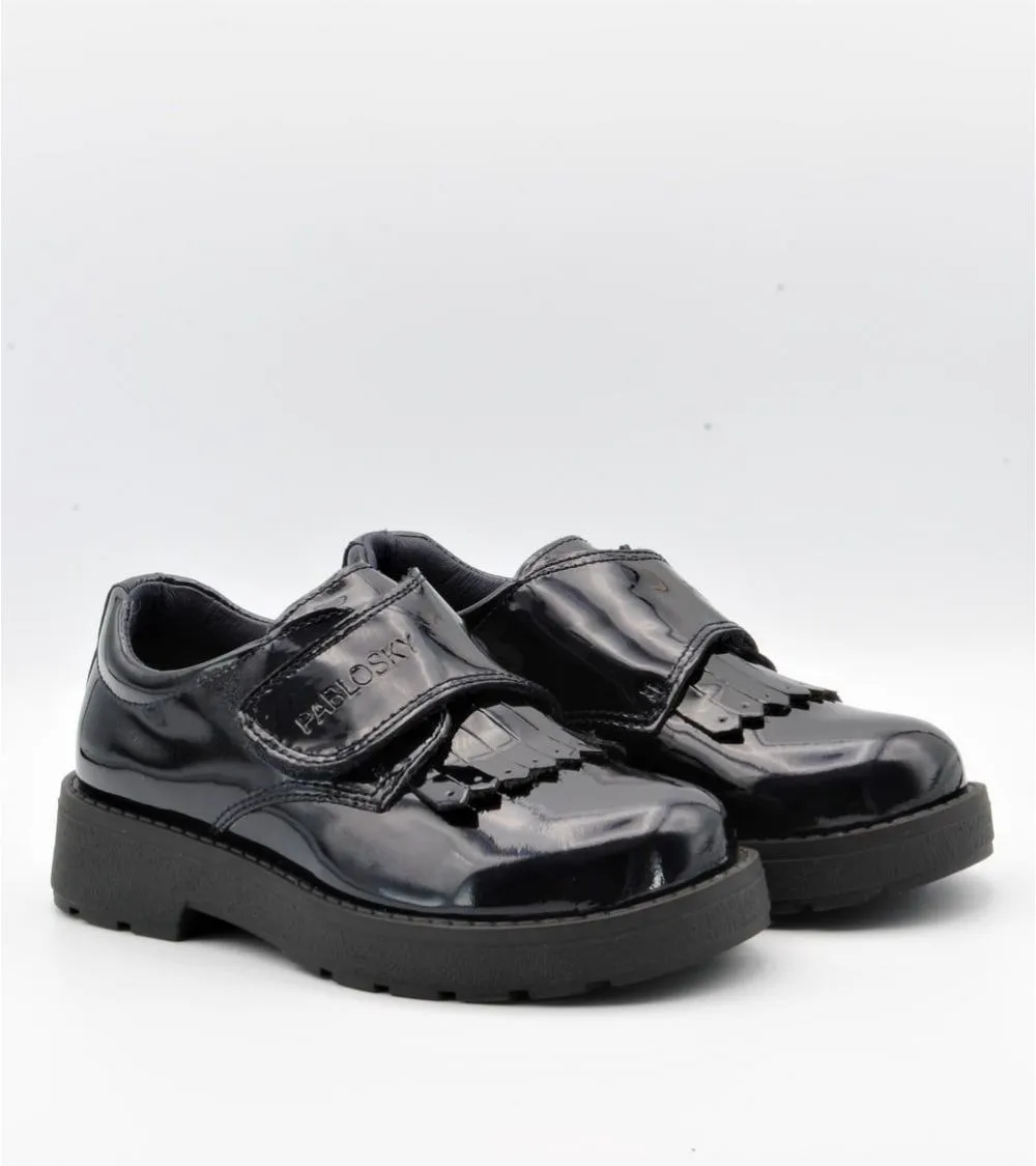 ZAPATO PABLOSKY CHAROL VELCRO AZUL MARINO