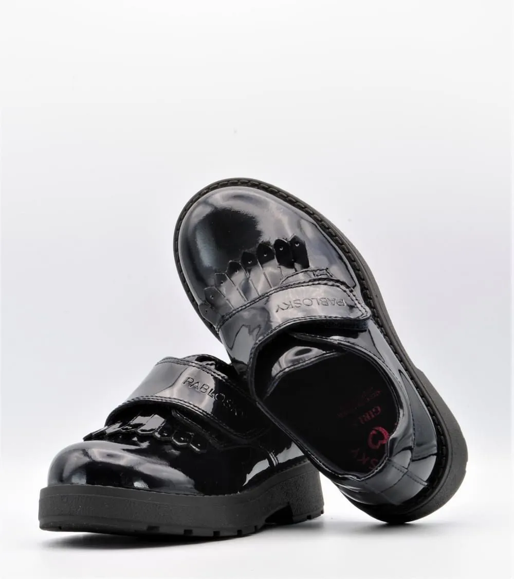 ZAPATO PABLOSKY CHAROL VELCRO AZUL MARINO