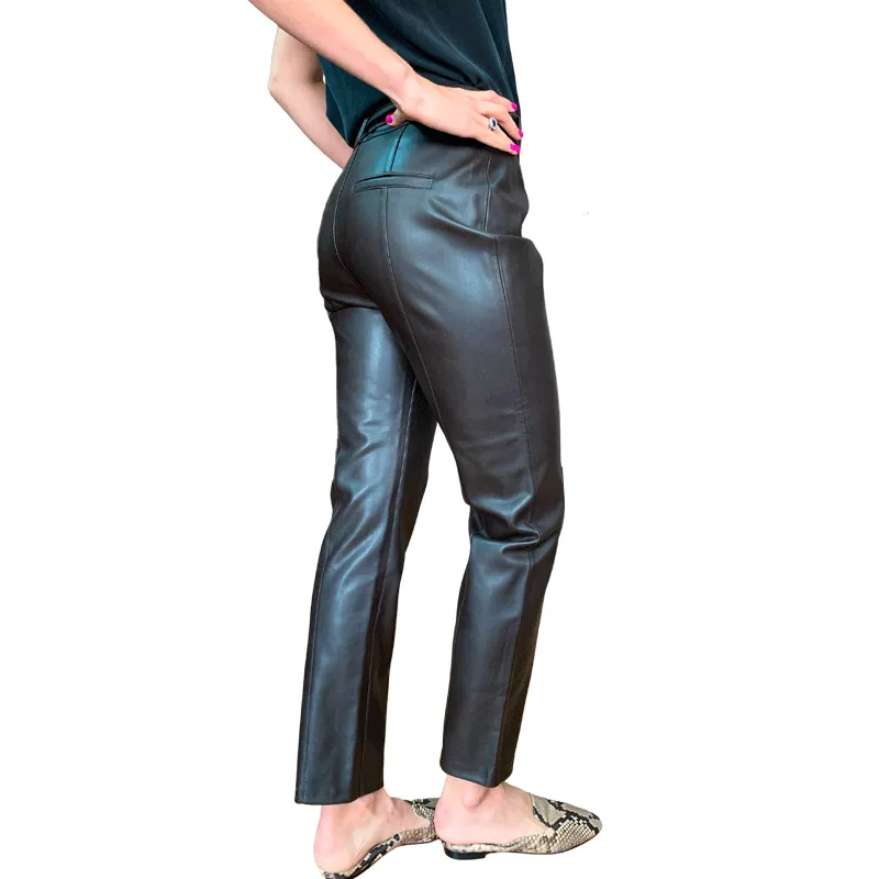 ZARA Pantalón Faux Leather